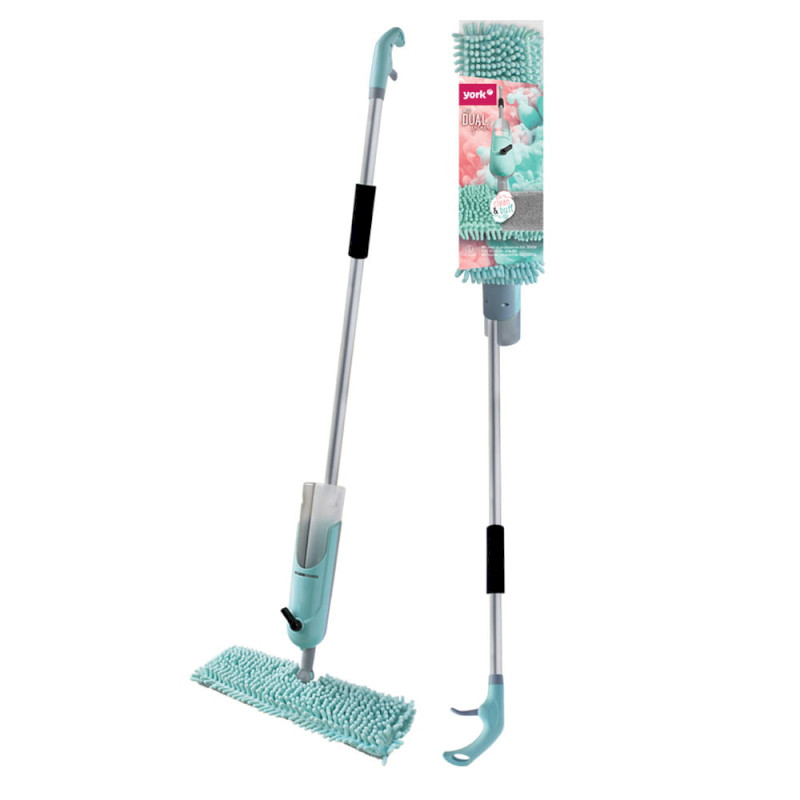 Plochý mop s tyčí a sprejem DUAL SPLASH